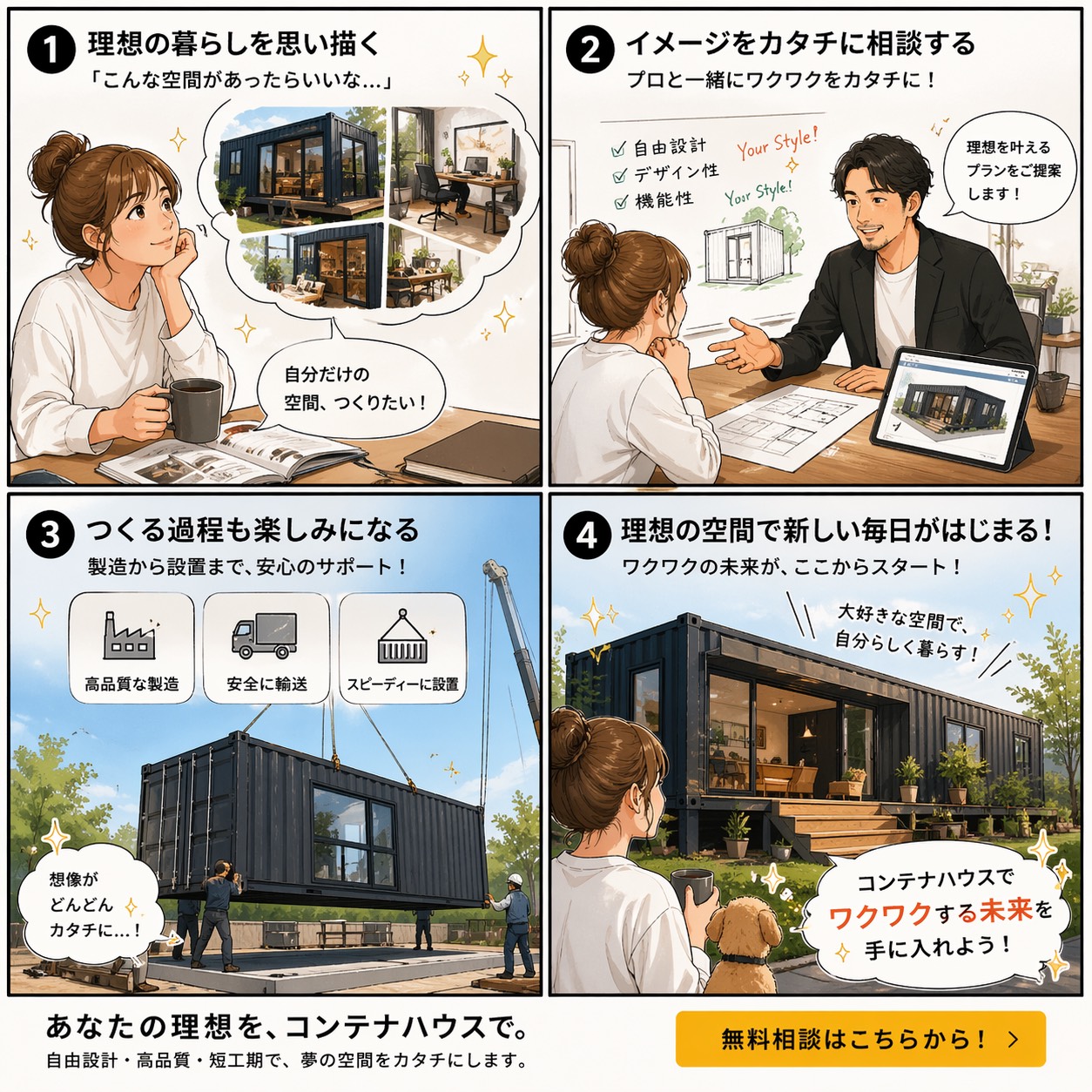 STARCONTAINER 4コマ漫画